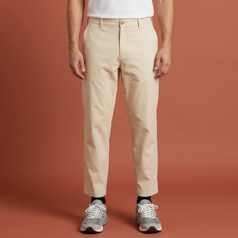 IZOD Golf X-Treme Function Pants Mens 38x30 Beige Khaki Flat Front EUC